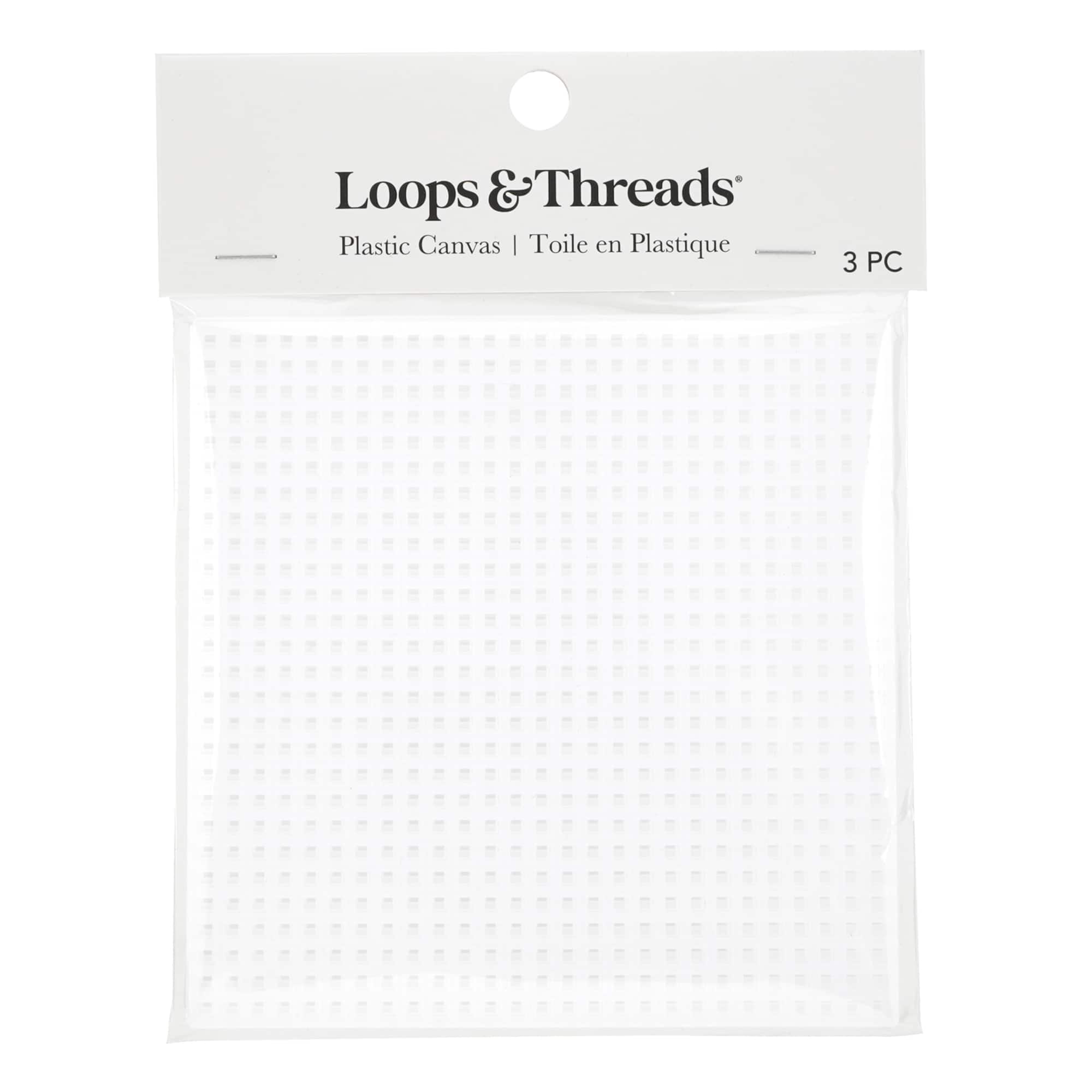 4" Clear Square Plastic Canvases by Loops & Threads ®